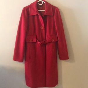 Beautiful red wool coat. Worn once.